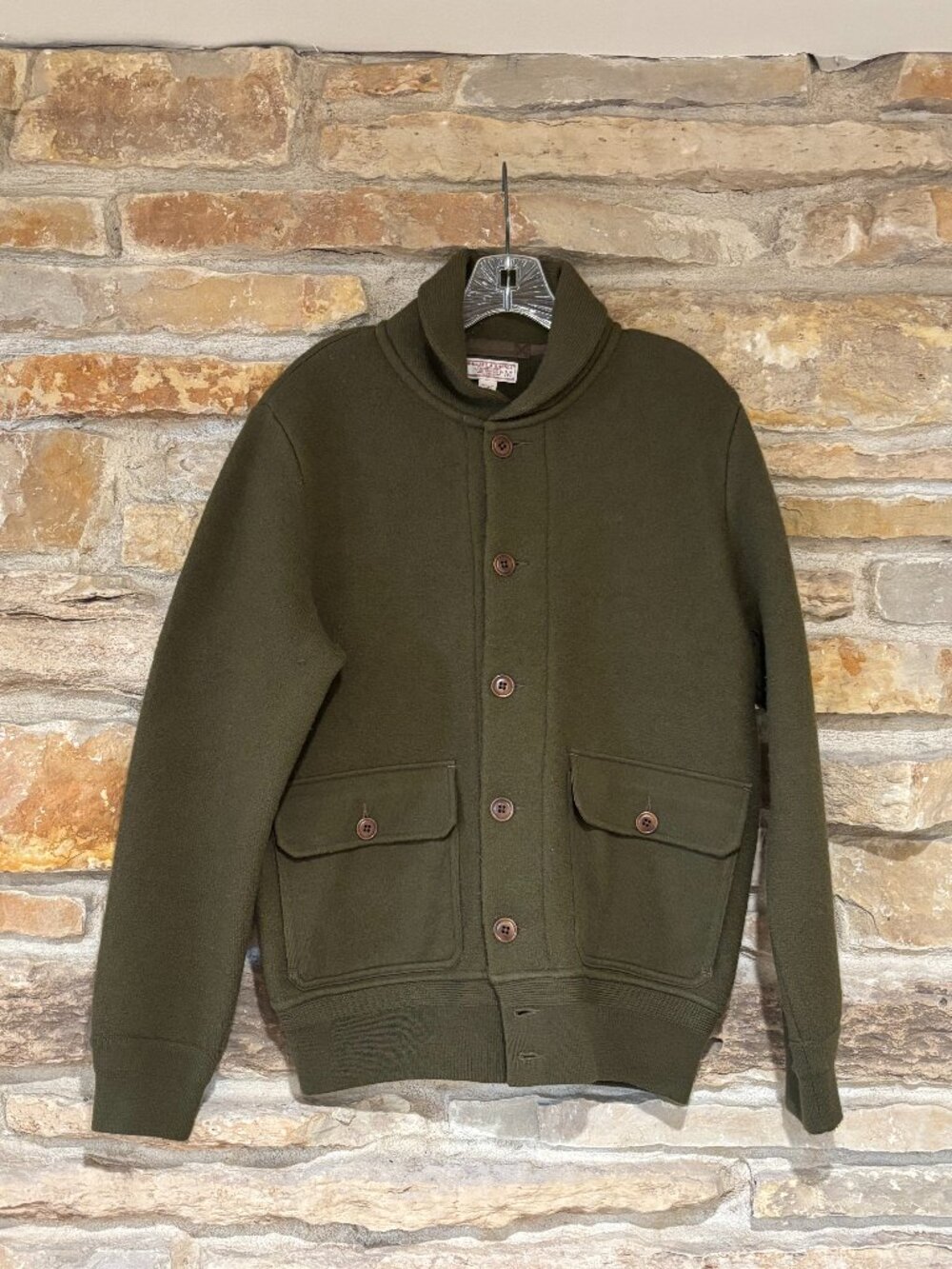J.Crew - Wallace & Barnes Felted Merino Wool Sweater - Size Med. - Flawless!